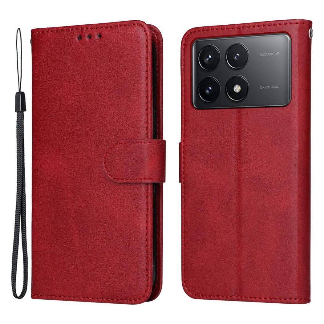 Cover-Discount Xiaomi Poco X6 Pro - Premium Handyhülle Etui rot (Xiaomi Poco X6 Pro) (660175193C)