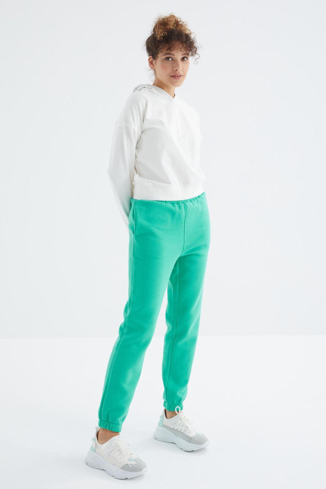 Dames High-Waist Fleece Joggingbroek