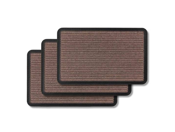 Astra Fussmatte AUßEN Border Star 3ER Set, Braun, 50x80 cm, Teppiche und Böden, Schmutzfangmatten, Fußmatten
