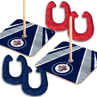 Skip's Garage Winnipeg Jets NHL Horseshoe Bags Toss Game