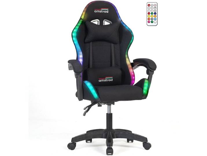Gaming Sessel AMSTRAD AMS-910-LED-BK Stoff