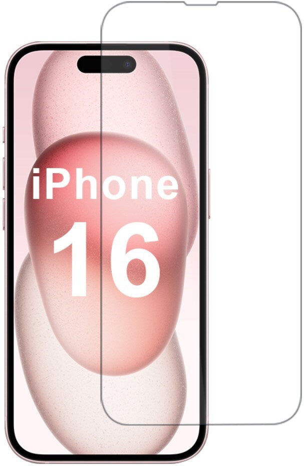 INCOVER iPhone 16 Skærmbeskyttelse 2.5D Hærdet Glas - Case Friendly - Gennemsigtig