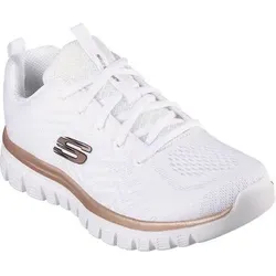 SKECHERS Damen Lifestyle-Sch. nieder Da GRACEFUL-GET CONNECTED, Größe 37 in Weiß Weiß