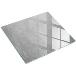 GLASPLATTE 60x52 cm Graue Wand