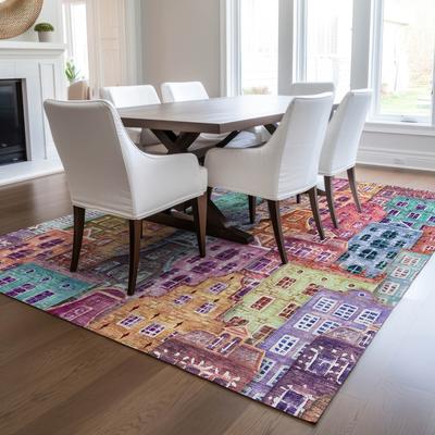 Addison Rugs Machine Washable Indoor/ Outdoor Chantille Modern City Rug