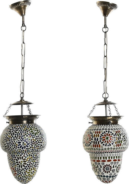 DKD HOME DECOR Fijalo Meti LA206665 Plafondlamp B/D/H: 20 x 20 x 28 cm