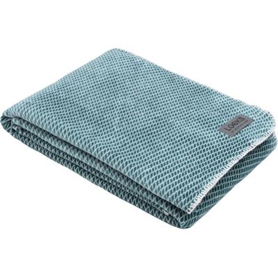 Wohndecke "LOOKS, Kuscheldecke mit Rautenmuster", blau (türkis), B:150cm L:200cm, Mischgewebe, LOOKS BY WOLFGANG JOOP, Wohndecken, Wohndecke, Rautenmuster, Kuscheldecke
