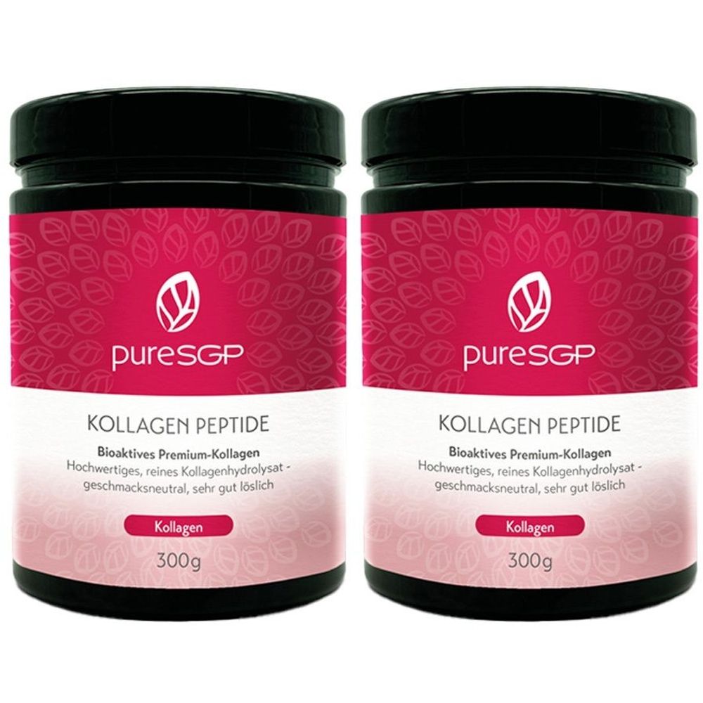 pureSGP Kollagen Peptide x2 2x300 g Pulver