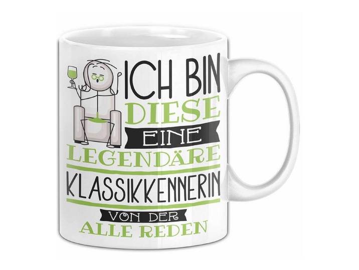 Trendation Tasse Klassikkennerin Tasse Geschenk Ich Bin Diese Eine Legendäre Klassikk