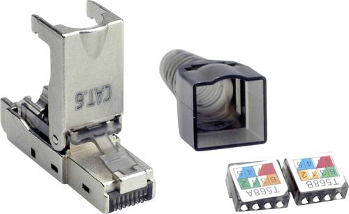 Value 26.99.0371 VALUE feldkonfektionierbarer RJ-45 Stecker Kat.6 (Class E), STP 26.99.0371 Silber 1 St.