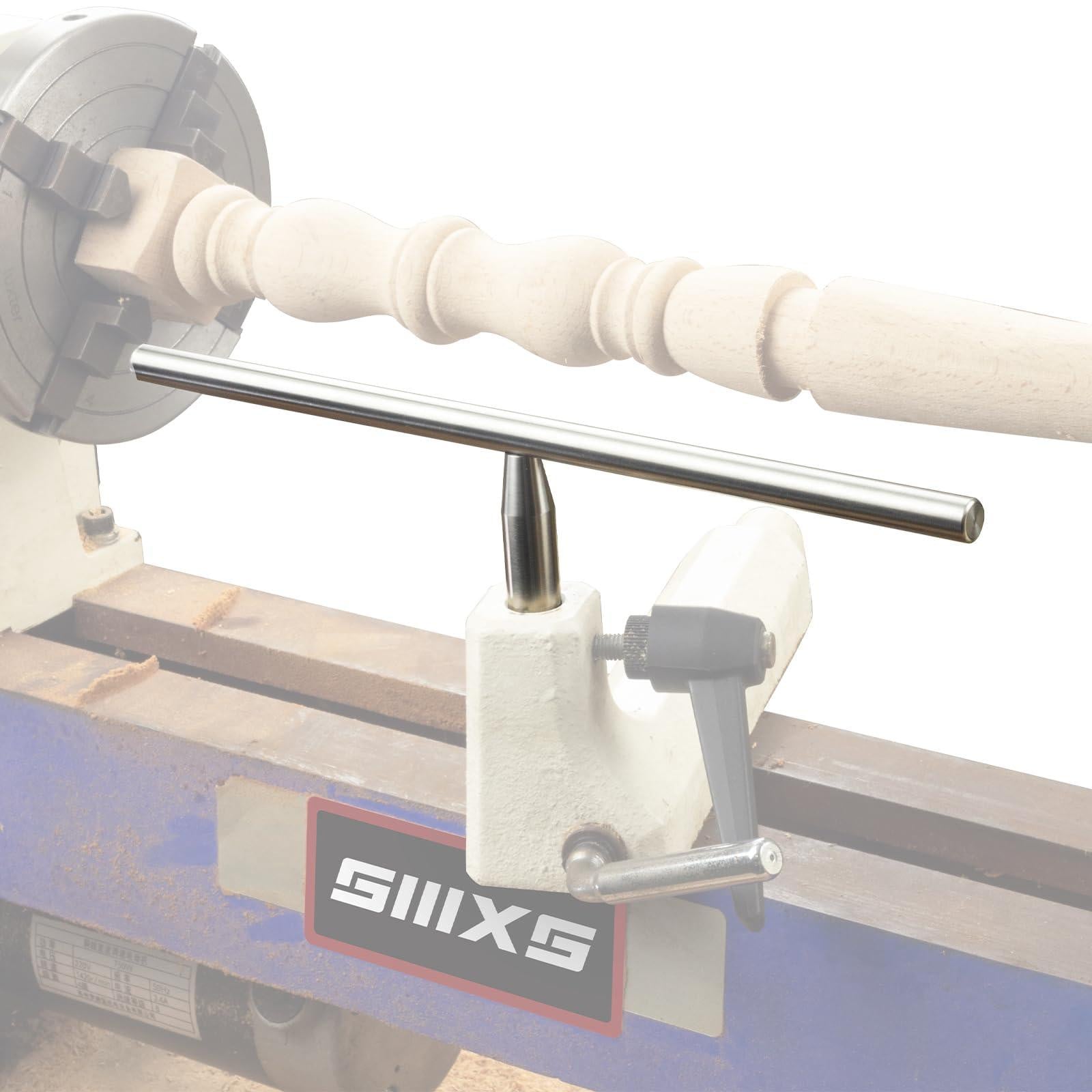 Selius Gereedschapssteun voor houtdraaibank 12 inch (305 mm) met 5/8 inch (16 mm) steel, roestvrij staal