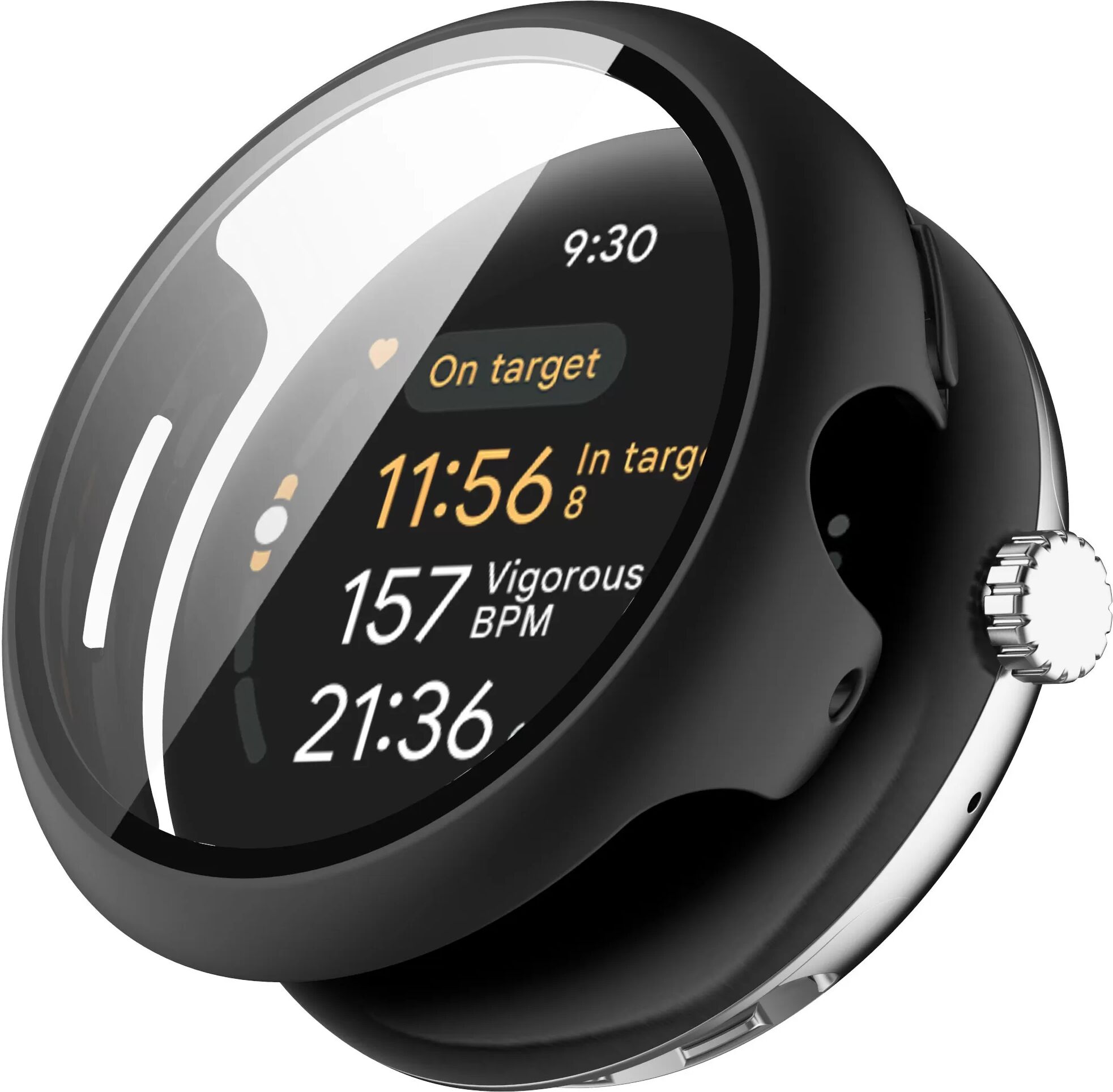 INF Google Pixel Watch 3 Hülle, Schutzhülle Schwarz 45 mm