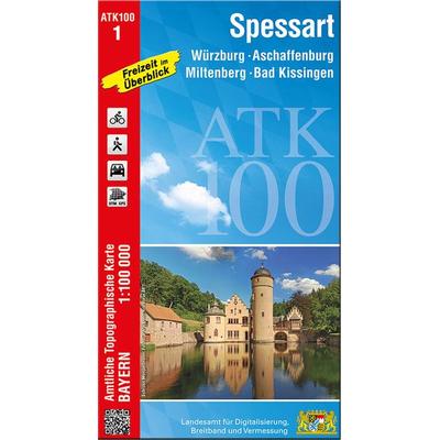 ATK100-1 Spessart (Amtliche Topographische Karte 1:100000), Sonstige von , Landesamt für Digitalisierung, Breitband und Vermessung, Bayern,