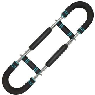 Uplifted Finds Multifunctional Adjustable U Arm Chest Expander Strength Trainer 66 Lbs Blue