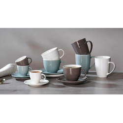 Ritzenhoff & Breker Suomi Kaffeetasse mit Untertasse 260 ml 2er Set - Blau