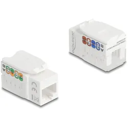 DELOCK Keystone Modul RJ45 Buchse zu LSA Cat.6A UTP 90° werk
