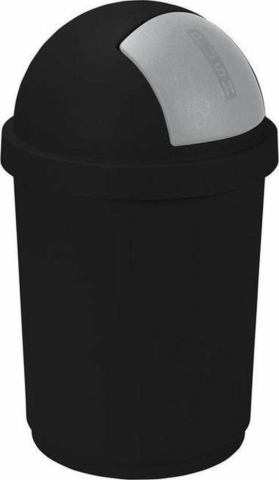 Curver Roll-Top afvalbak, zwart/zilver, 50 liter