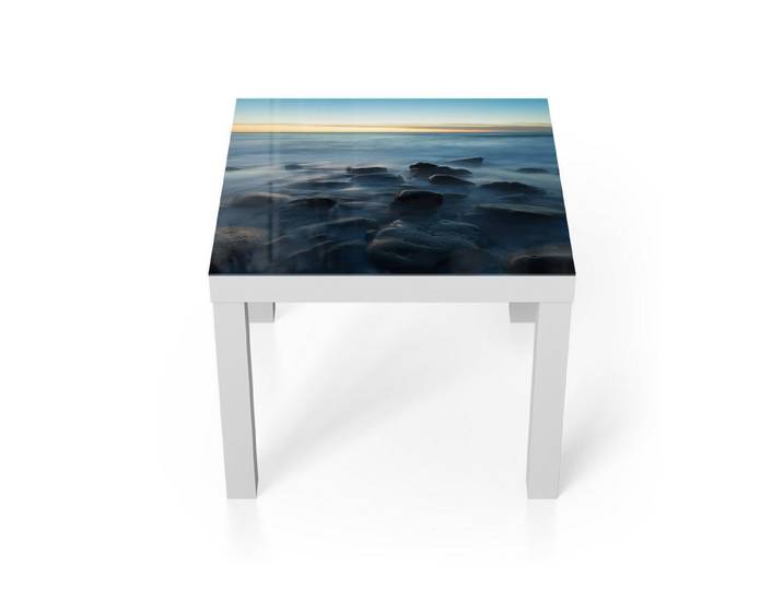 DEQORI Couchtisch 'Meeresgeflüster', Glas Beistelltisch Glastisch modern