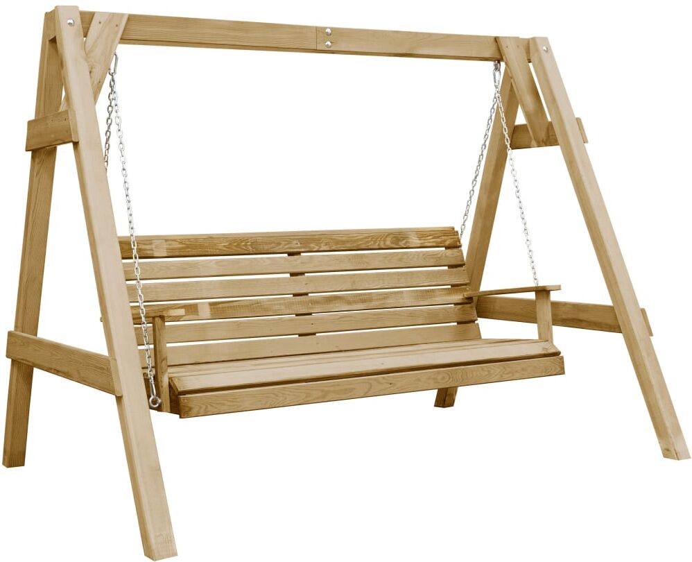 vidaXL Balancelle de jardin bois de pin imprégné 205x150x157 cm