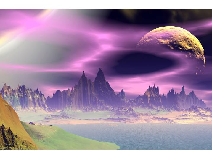 Papermoon PLANETEN-FUTURISTISCH WELTRAUM MOND GALAXIE UNIVERSUM