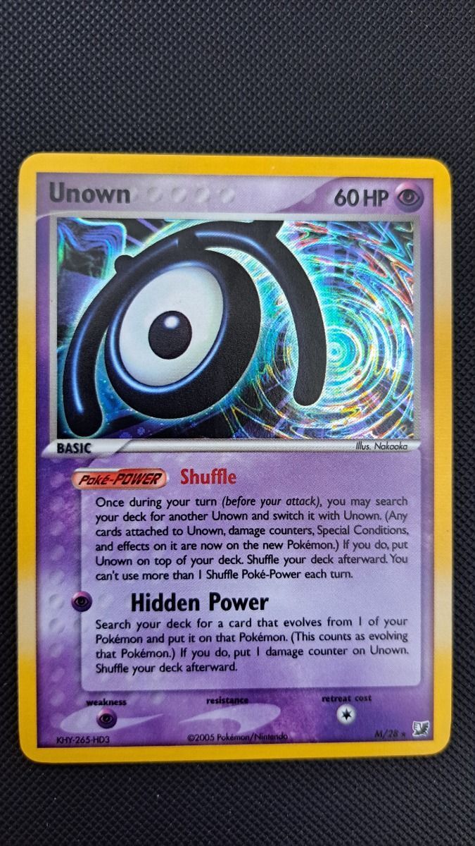 Unown [M] (UF M-28) (EX) Pokemon (Käytetty)