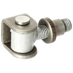 Alberts® Torband,verstellb.um15mm,U-Bügel u.Einschweißm.Stahl roh,z.Anschweißen,Gew.M20