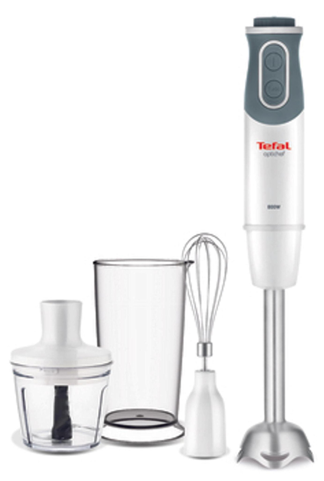 Tefal Optichef HB6431 Dompelstokmixer, 800 W, Wit, Metallic, 0,8 liter