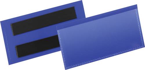 Durable Magnetische Etikettentasche 174107 Blau 100mm x 38mm 50St.