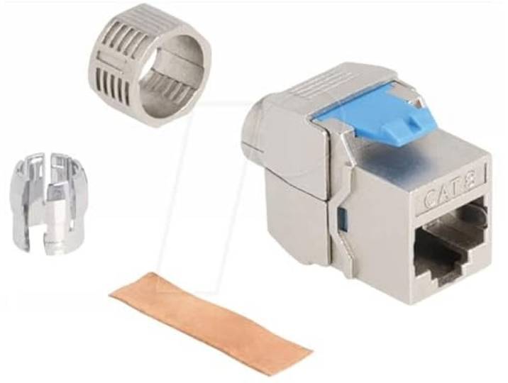 Delock Keystonemodul RJ45 female to LSA Cat.8.1 werkzeugfrei