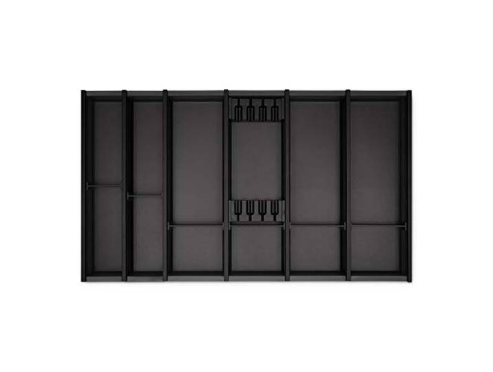 SOTECH Besteckeinsatz Cuisio anthrazit für 900 mm Korpusbreite Tiefe 473 mm mit Messerblock für Legrabox von SOTECH