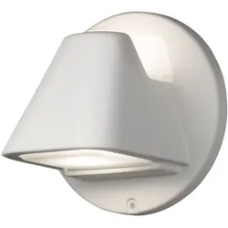 Konstsmide Wandleuchte Hild, 2x5W LED, weiss, gefrostetes Glas, dimmbar (427-250)