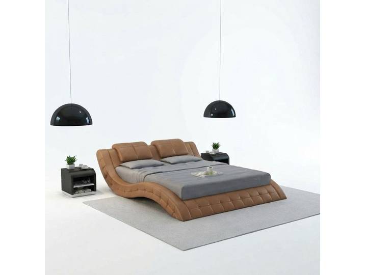 Xlmoebel, Wasserbett Wasserbett Hotel Doppelbett USB Lederbett Polsterbett Neu, (1-tlg), Made in Europa