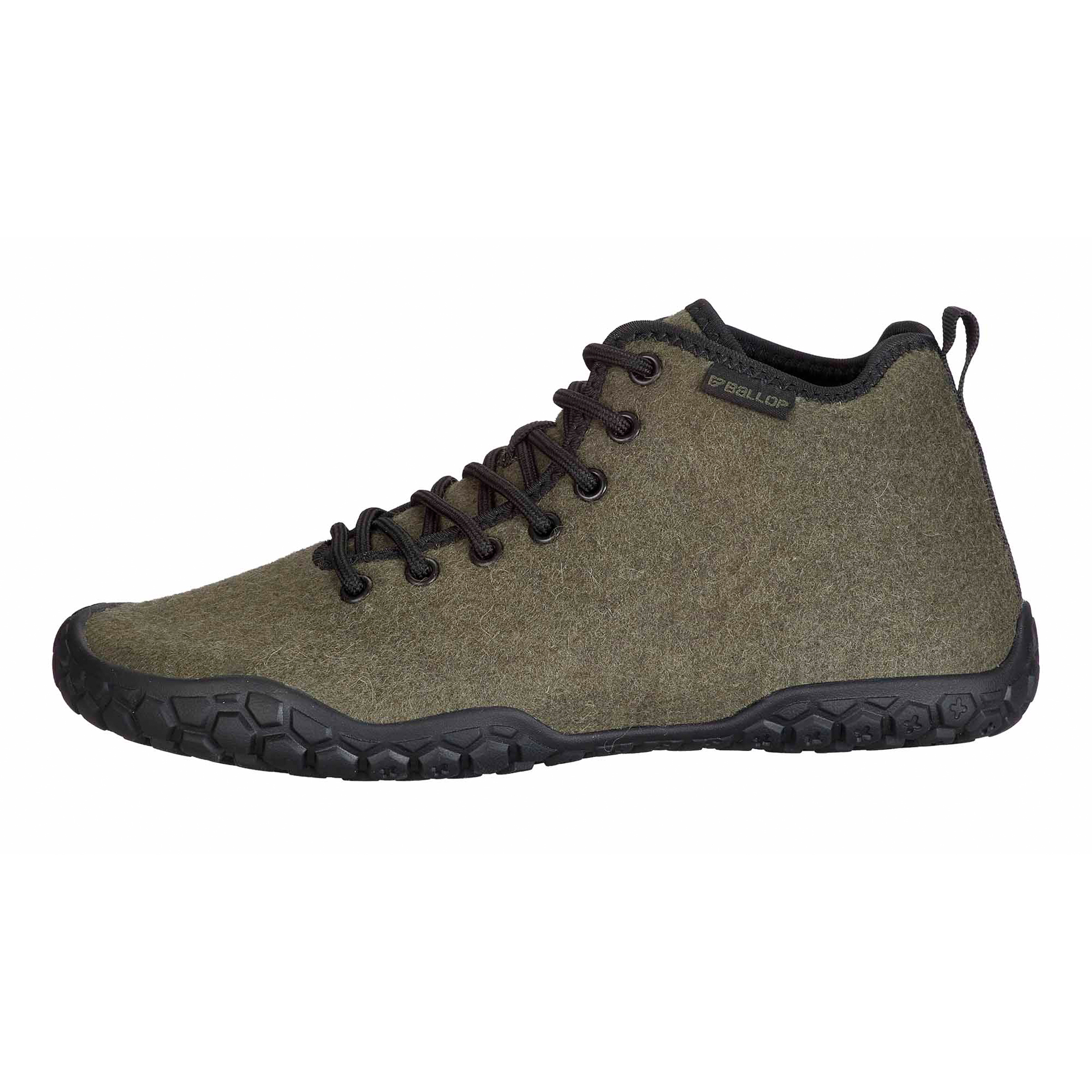 Ballop Corso Mid Cut Barfußschuhe oliv Größe 47 Lifestyle Atmungsaktiv