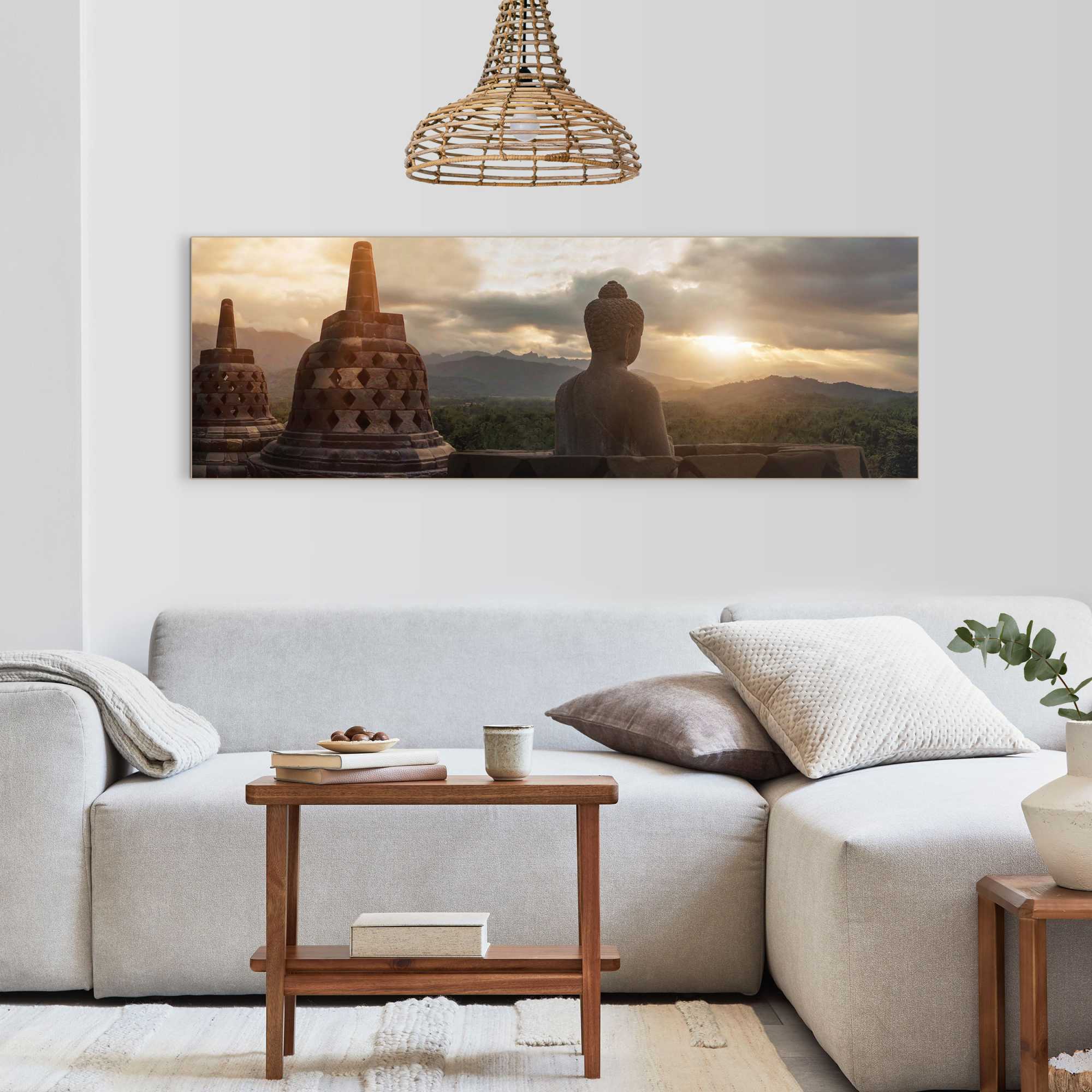 Reinders! Wandbild REINDERS "Borobudur", braun (farbe bild(er): braun), B:52cm H:156cm T:3cm, MDF, Bilder, Wandbild farbe bild(er): braun B/H/T: 52cm x 156cm x 3cm