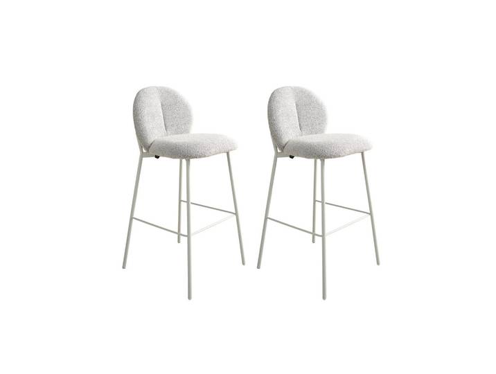 Schöner Wohnen Barhocker-Set, Greige, Metall, Rundrohr, 47x102.7x52 cm, Esszimmer, Barmöbel, Barhocker