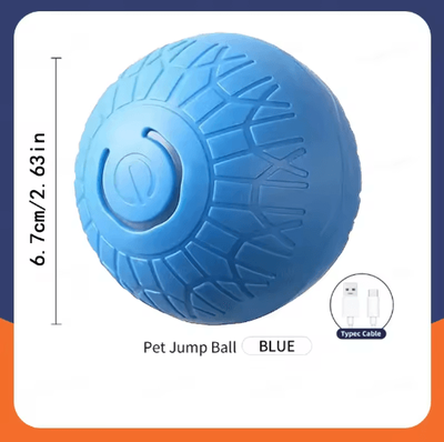 Inspire Picks RolliPlay Smart Interactive Dog Ball Automatic Moving & Bouncing USB Rechargeable Pet Toy blue Sz