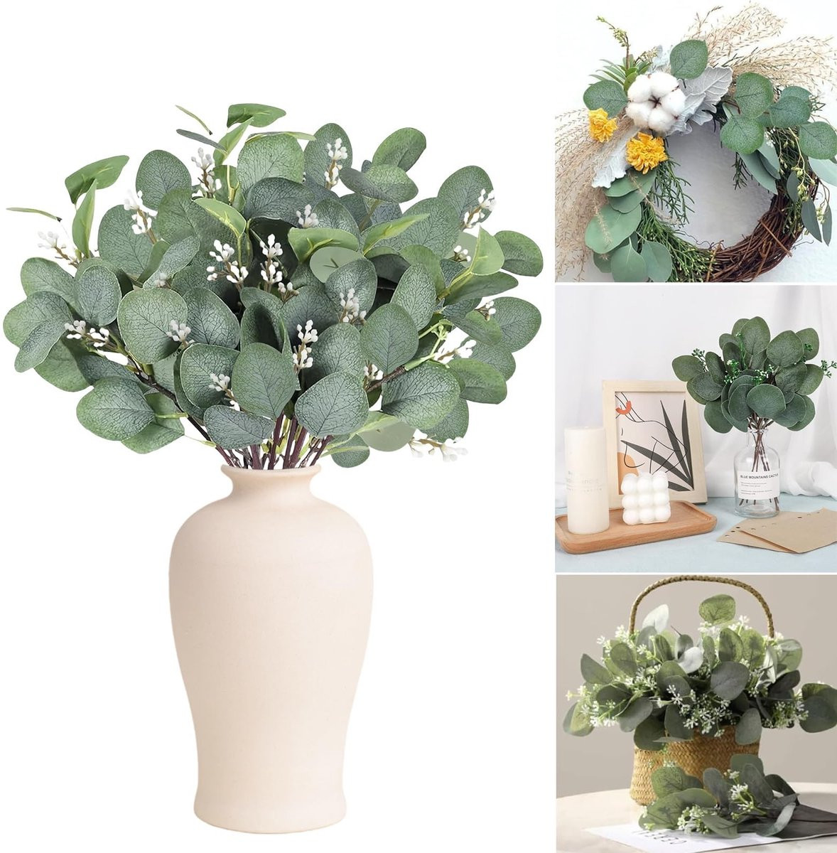 Cosensi Eucalyptus Decoratie Kunstplant Takken voor Bruiloft Decoratie