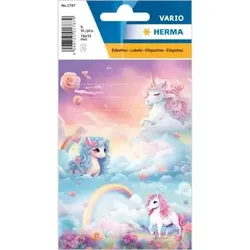 HERMA Schuletiketten Happy Unicorns