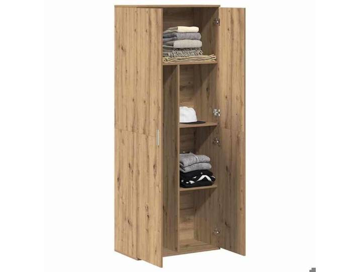(SOLDES DEC)Buffet avec rangement - Armoire à vitrine - Anti-poussière - Chêne artisanal 70x33 5x180 cm 01_2611354