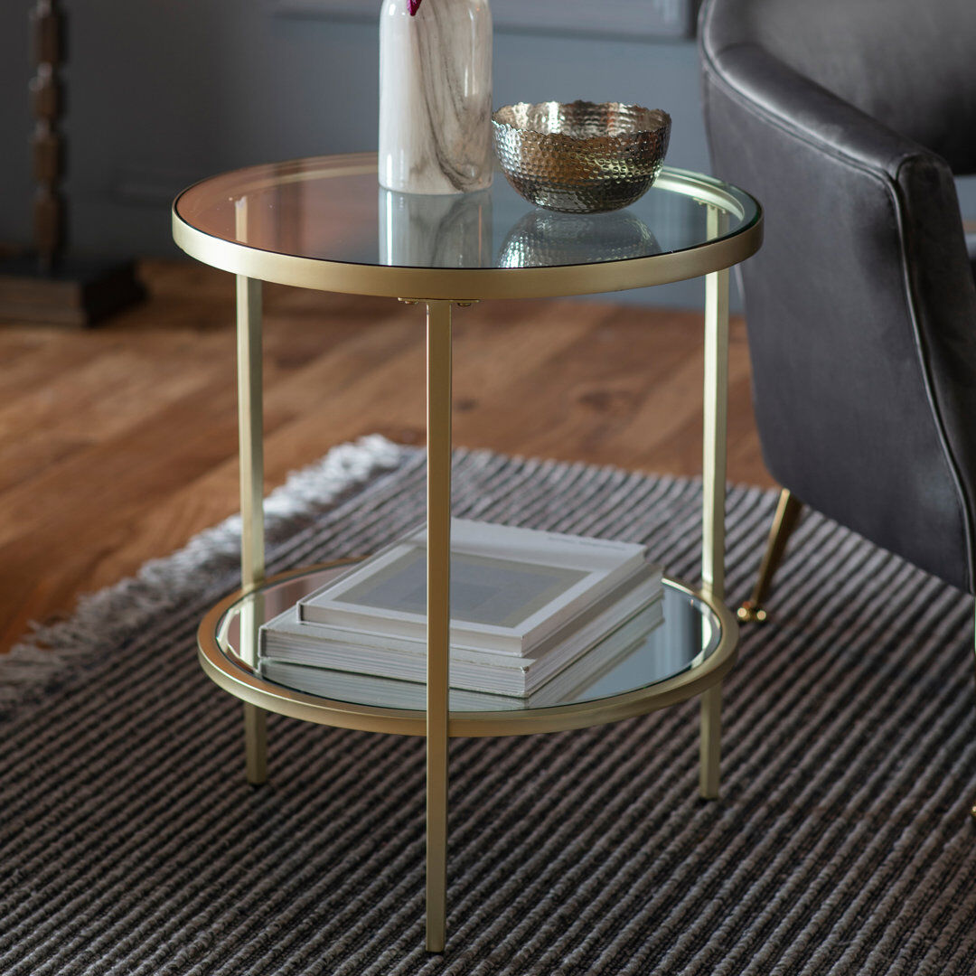 Canora Grey Addisyn End Table Clear 60cm H X 50cm W X 50cm D