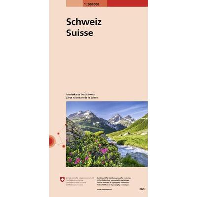 Landeskarte der Schweiz 1:500 000, Sonstige von , Swisstopo, 978-3-302-00070-1