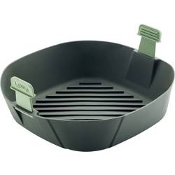 Lékué 8710755887123 Heißluftfritteusenkorb XL BPA-frei, für Lebensmittel, spülmaschinenfest, mit Tragegriff Grau