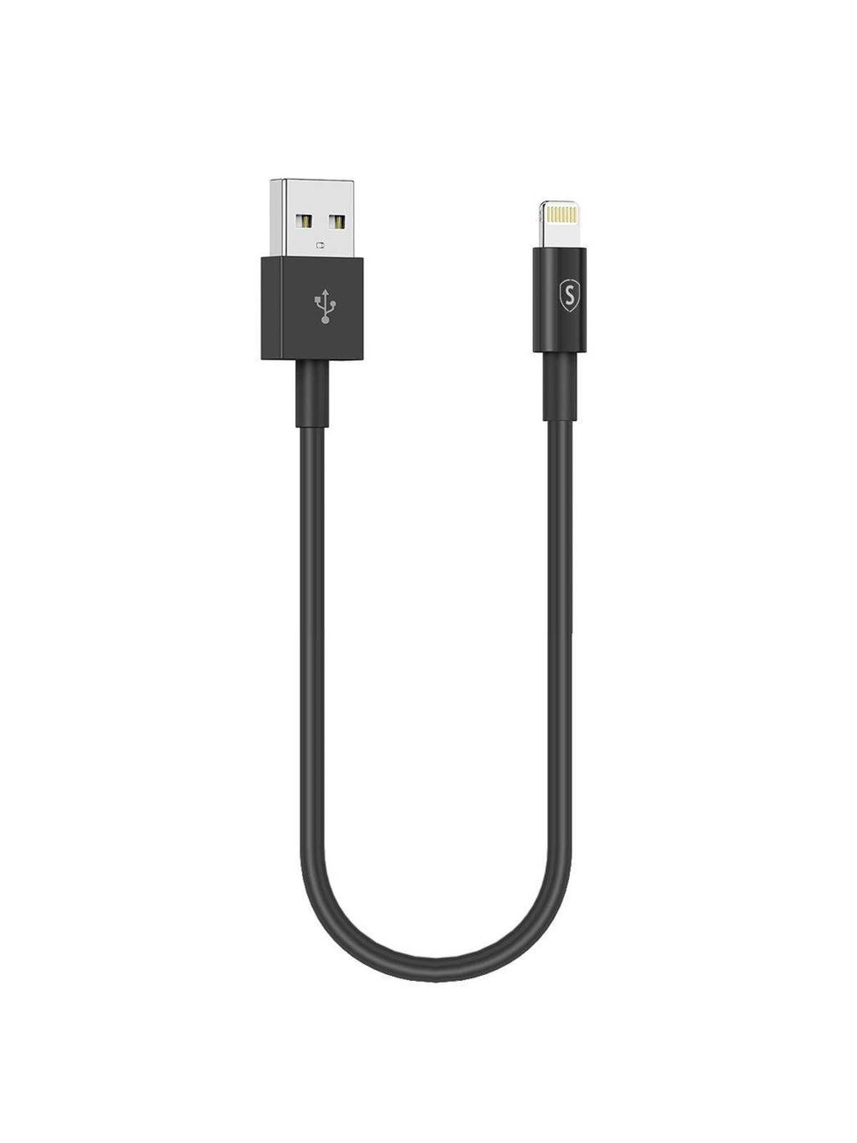 SiGN USB cable with Lightning 2.4A - for iPhone & iPad - 25cm - Black