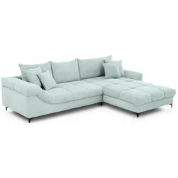 Ecksofa Holiday Cord Blue Grey