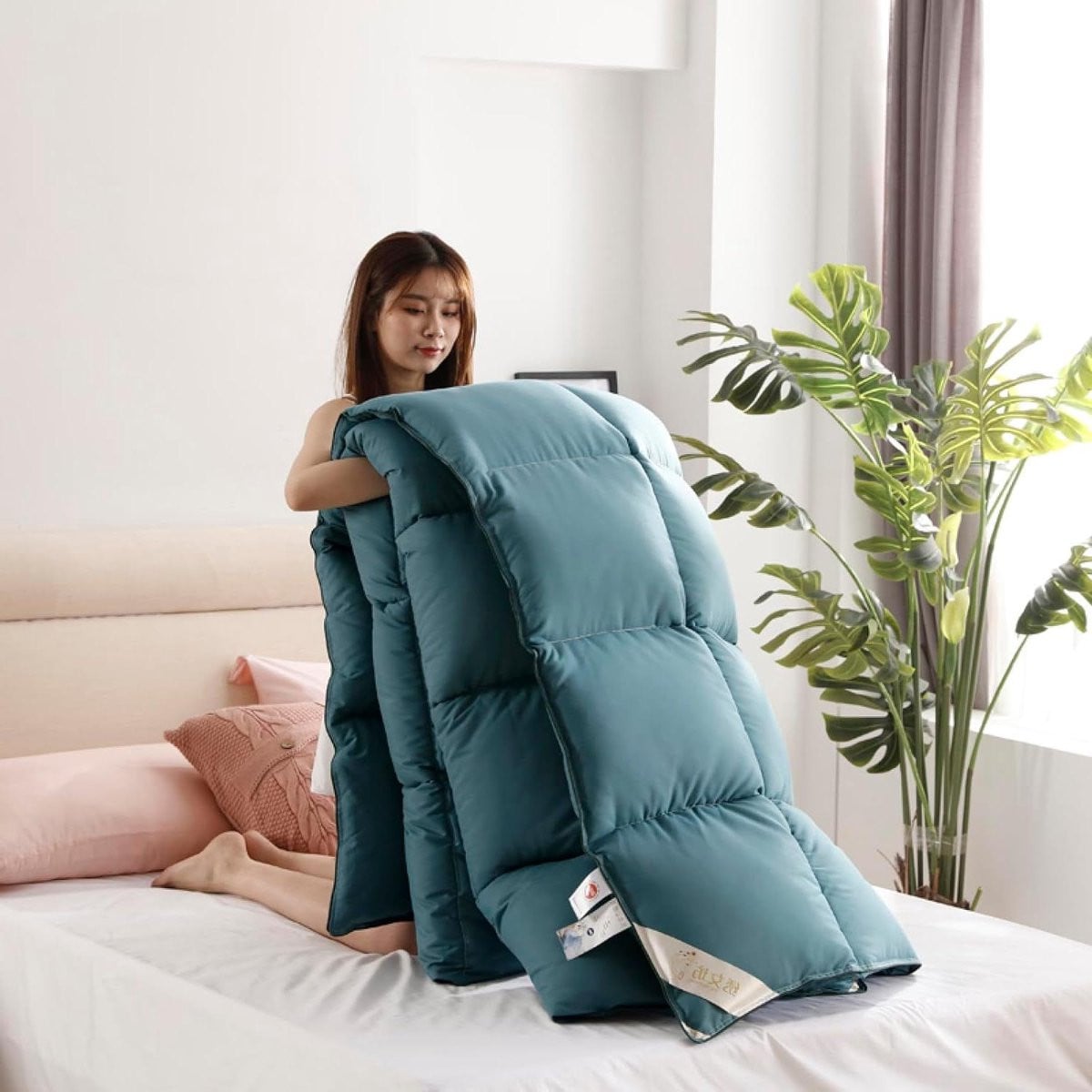 Wit Kingsize Dekbedovertrek Luxe All-season Beddengoed