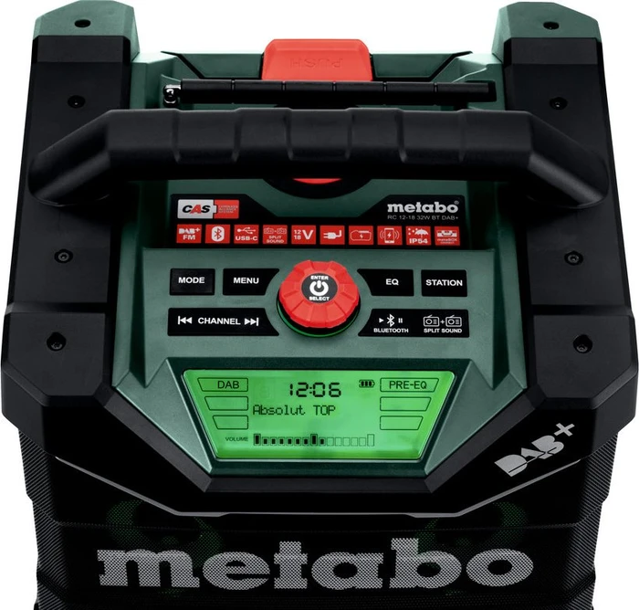 METABO Akku-Baustellenradio RC 12-18 32 W BT DAB, ohne Akku