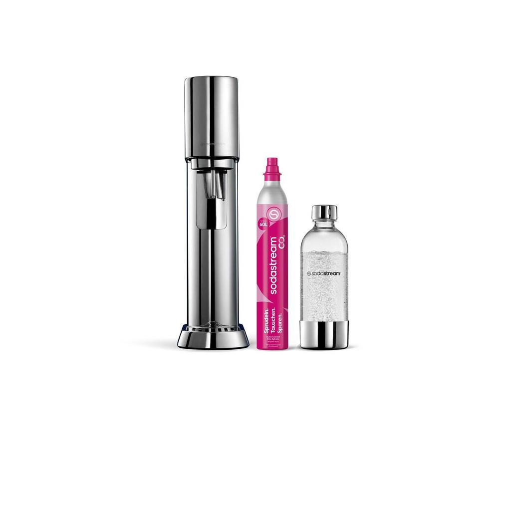 SodaStream Wassersprudler , Edelstahlfarben , Metall , 16.10x45x27.2 cm , Geschirr, Kannen & Karaffen, Wasserkaraffen & Krüge