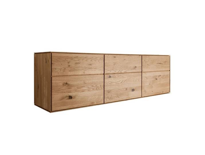 Lomadox Sideboard WYNDHAM-69, Kommode 172cm, stehend/hängend, Wildeiche massiv geölt