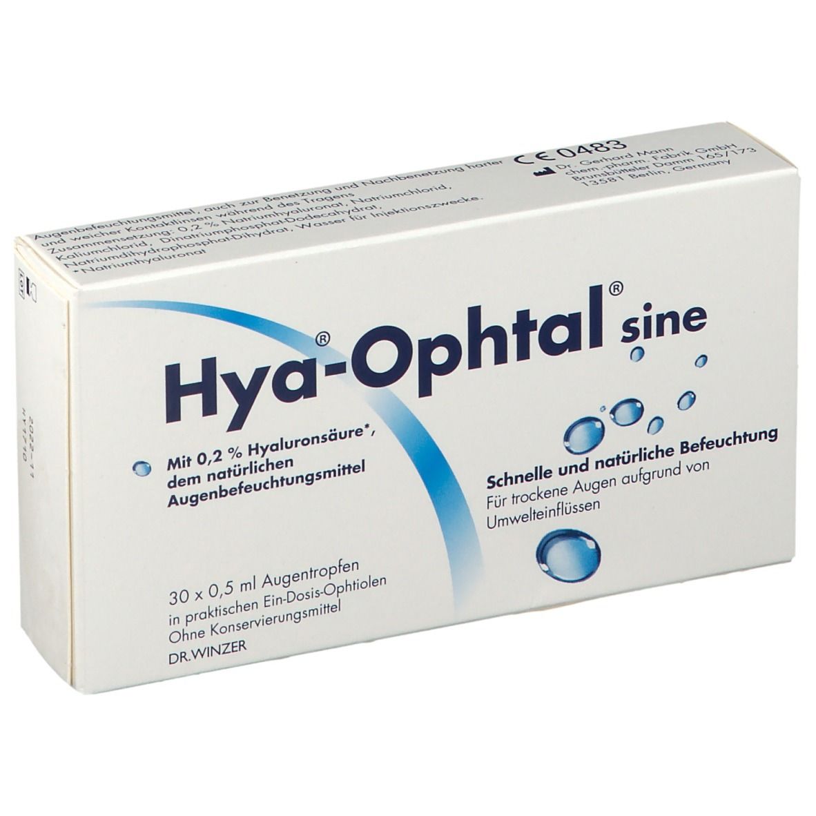 Hya-Ophtal sine Augentropfen 30x0,5 ml
