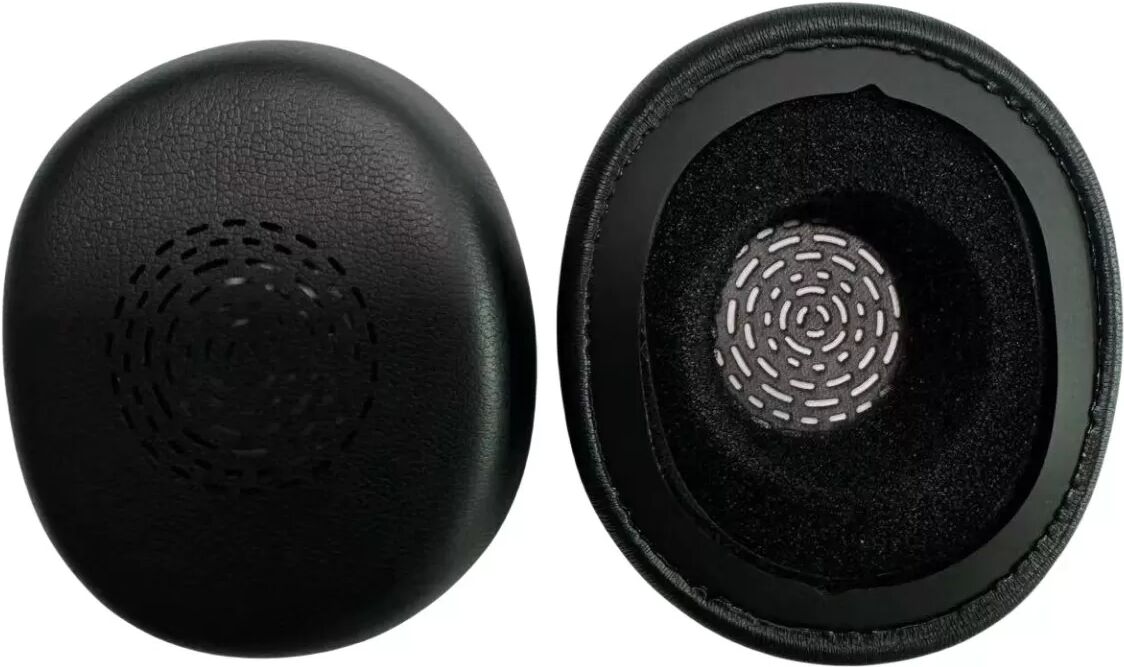 INF Ersatz-Ohrpolster kompatibel mit Jabra Evolve 10 Headset – Schwarze Proteinleder-Ohrkissen